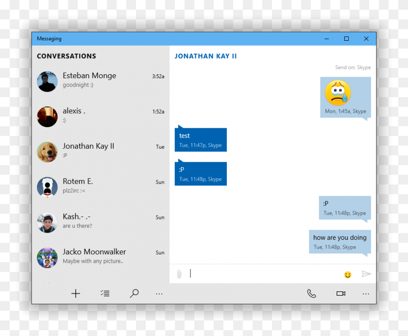 880x714 First Look At Microsoft39s New Messenger Client Skype Not Delivered Yet Icon, Text, Id Cards, Document HD PNG Download