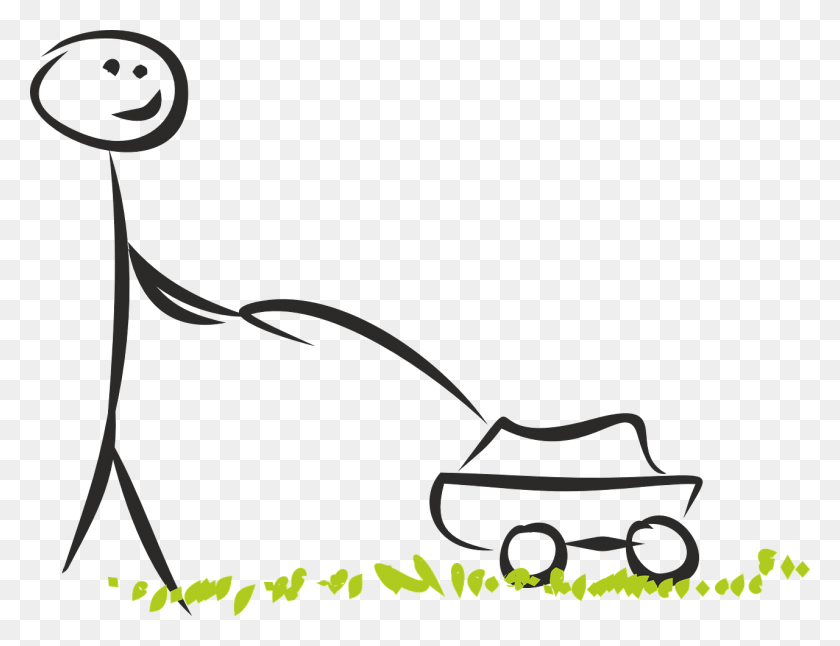 1280x962 First Mowing Of The 2016 Season Lawnmowerpros Blog Stick Figure Lawn Mower, Plant, Bow, Tool HD PNG Download