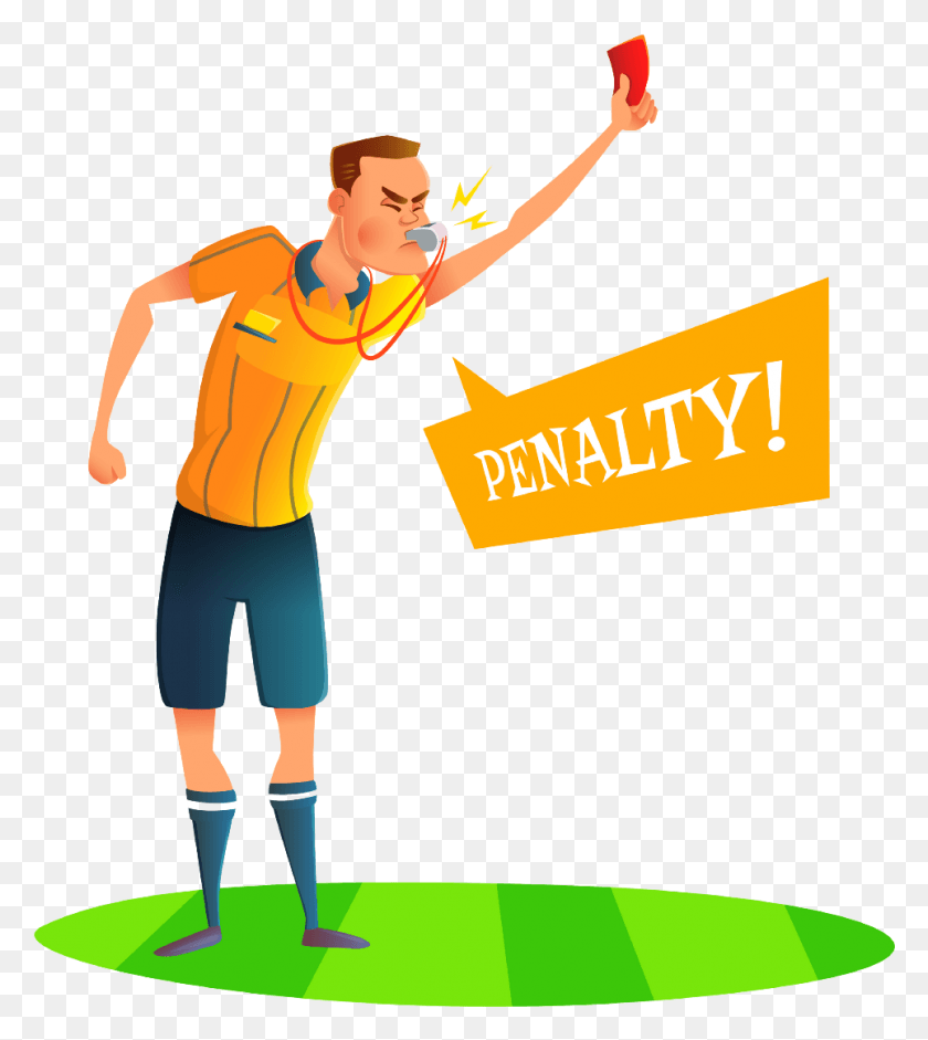 964x1089 First Of All Arbitros De Futbol Animados, Person, Human, People HD PNG Download