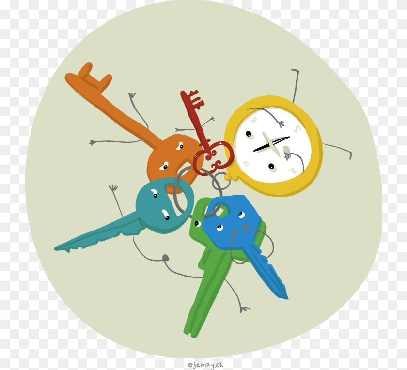 First Steps Cartoon, Analog Clock, Clock, Key Transparent PNG