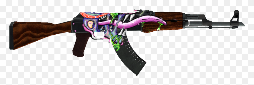 962x275 First Time Using This Photoshop Feature But I Finally Ak 47 Gun Sticker, Tool, Weapon, Weaponry HD PNG Download