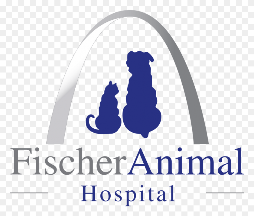 912x766 Fischer Animal Hospital Silhouette, Text, Architecture, Building HD PNG Download