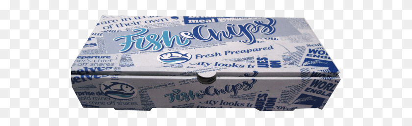 551x197 Fish Amp Chips Box Med Facial Tissue, Toothpaste, Driving License, Document HD PNG Download
