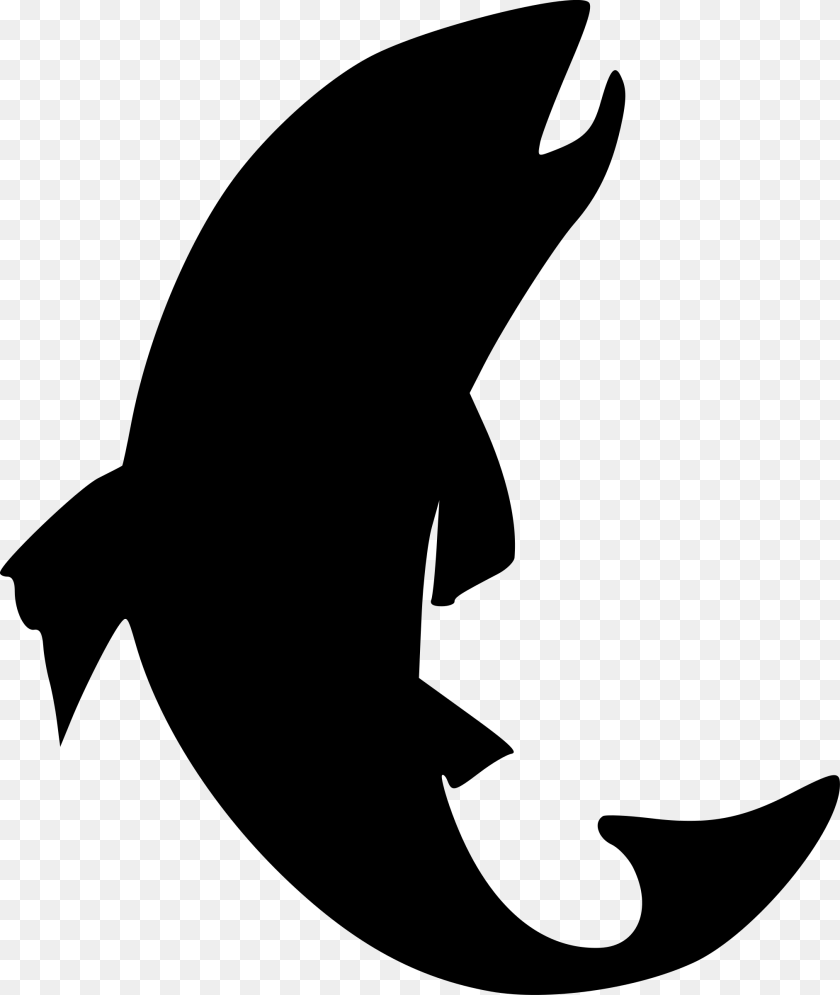 Fish Clip Art Black And White, Silhouette, Astronomy, Moon, Nature PNG