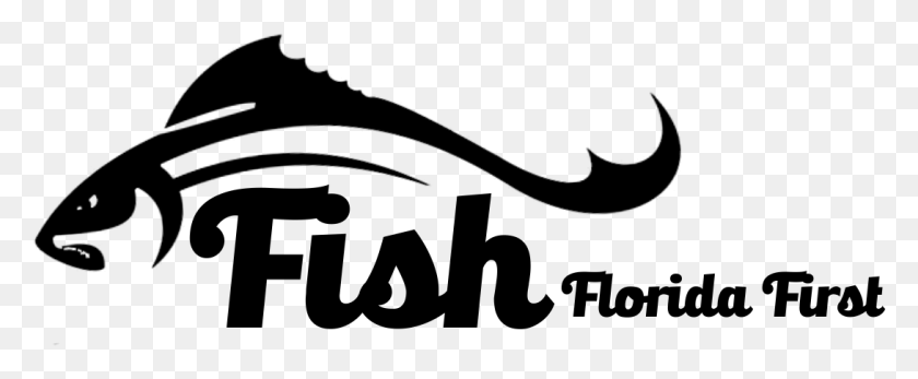 1090x402 Fish Florida First Calligraphy, Gray, World Of Warcraft HD PNG Download