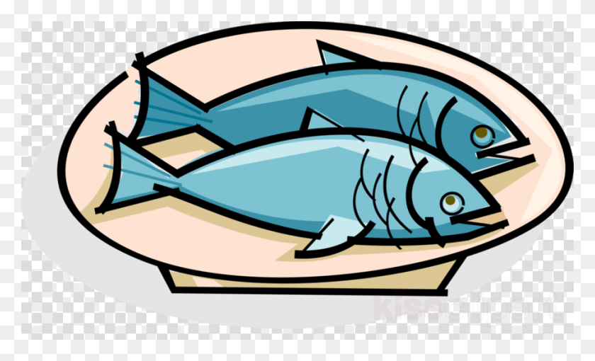 900x520 Fish On A Plate Clipart Fish Clip Art Fish Fish On Plate Clipart, Tuna, Sea Life, Animal HD PNG Download