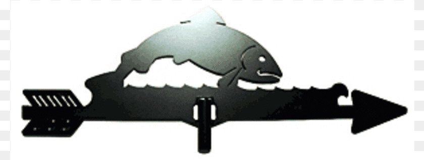 801x318 Fish Weathervane Fish, Aircraft, Airplane, Transportation, Vehicle Sticker PNG