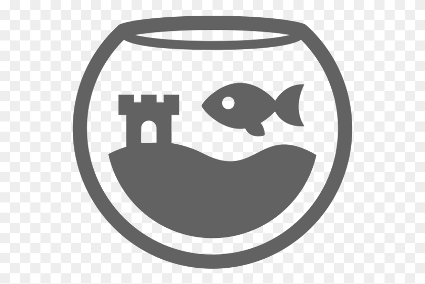 555x501 Fishbowl Icon, Stencil, Rug, Cup HD PNG Download