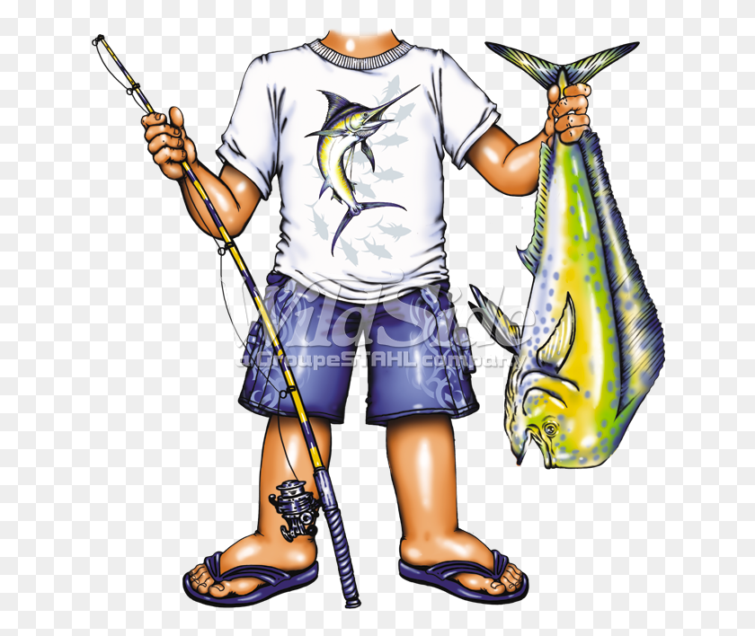 641x648 Мальчик-Рыбак С Рыбой Мальчик-Рыбак, Человек, Человек, Одежда Hd Png Скачать