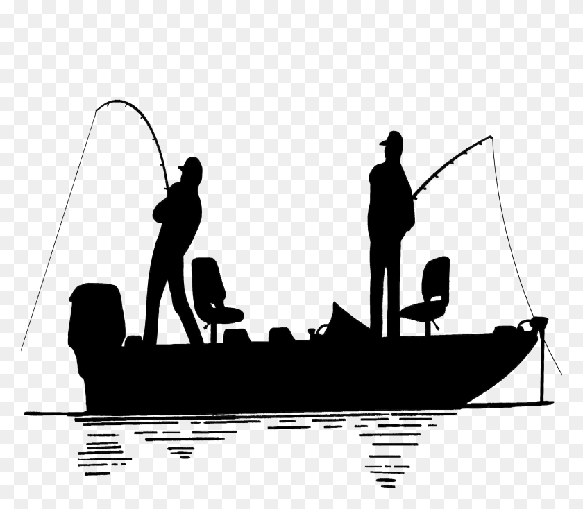3691x3193 Fisherman Photo Fishing Boat Silhouette, Water, Furniture HD PNG Download