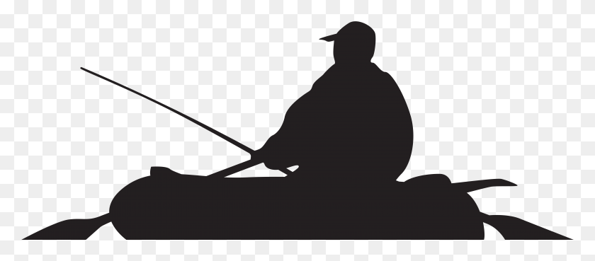 7953x3157 Fisherman Silhouette Transparent Background, Photography HD PNG Download