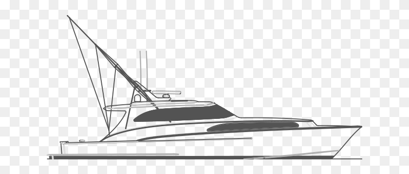 649x297 Fishing Boat Clipart Line Art Yacht, Vehicle, Transportation, Boat HD PNG Download