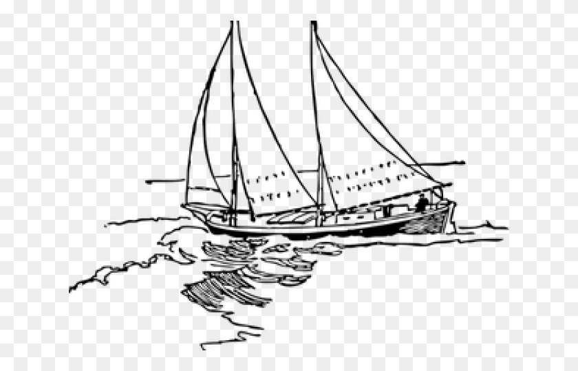 640x480 Рыбацкая Лодка Клипарт Векторный Рисунок Парусник, Серый, Мир Варкрафта Png Скачать