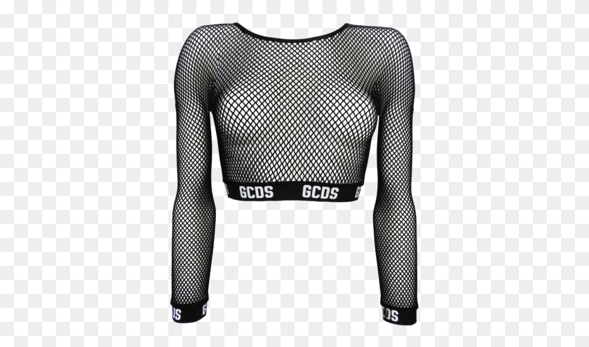 357x436 Fishnet Crop Top Top Gcds, Sleeve, Clothing, Apparel HD PNG Download