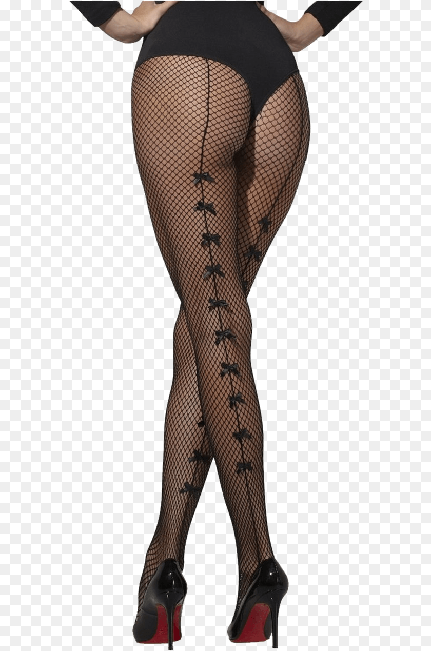 575x1269 Fishnet Fishnet Tights With Bows, Hosiery, Clothing, Footwear, High Heel Transparent PNG