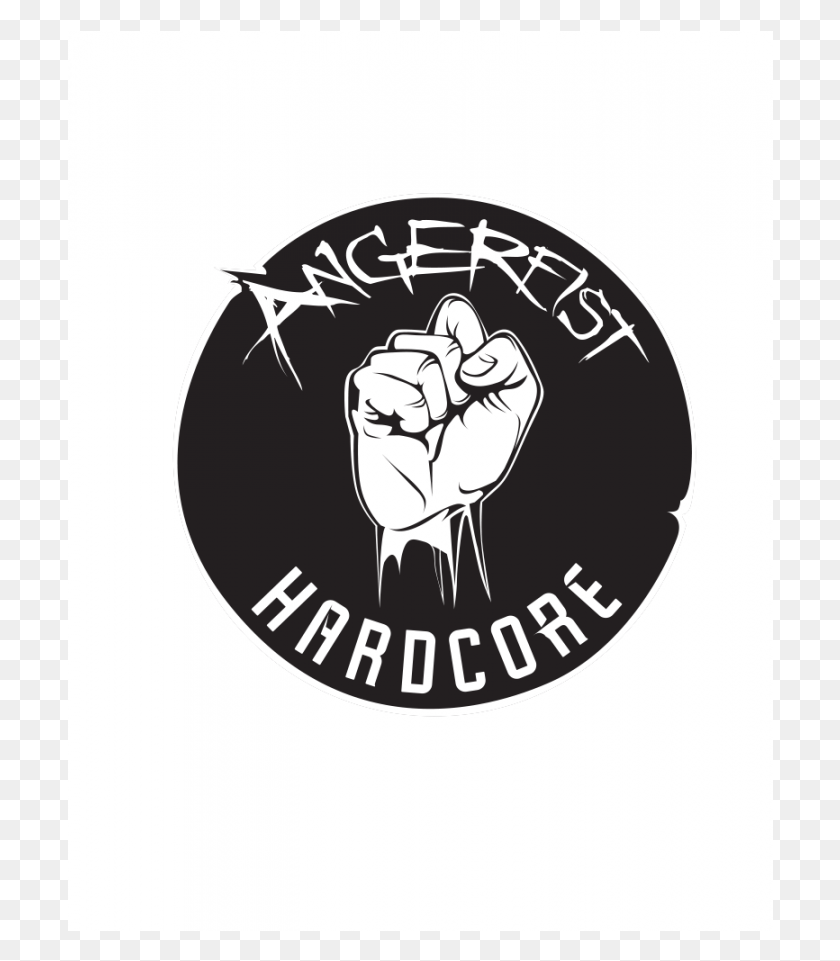 706x901 Fist Angerfist Carsticker Master Of Hardcore, Hand HD PNG Download
