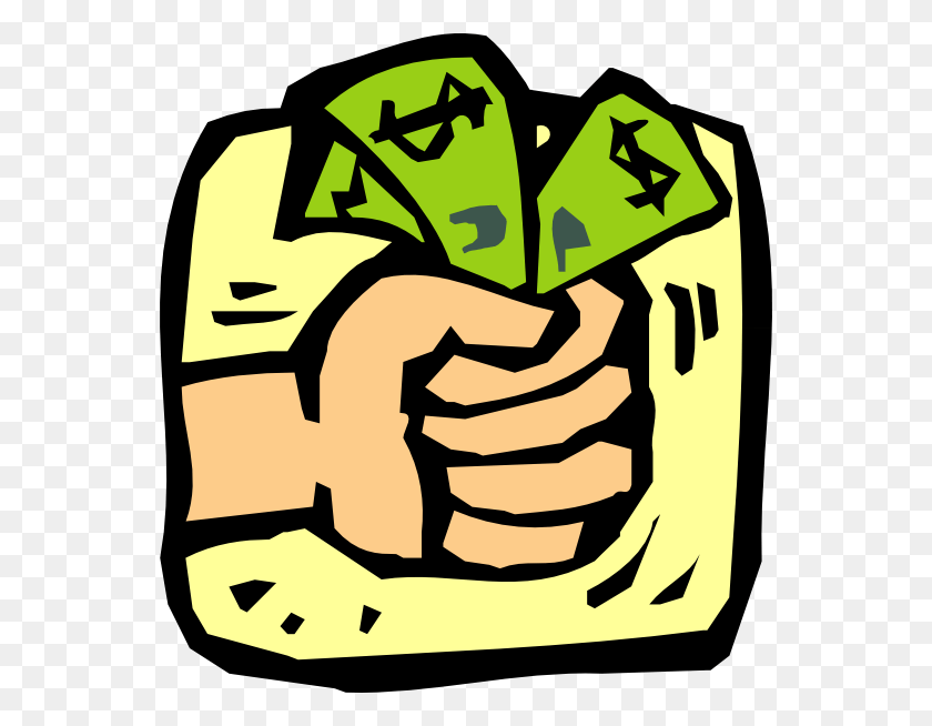 552x594 Fist Full Of Money Clip Art Free Vector Free Money Clipart, Hand, Plant, Text HD PNG Download