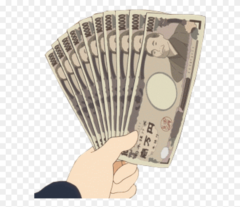 601x663 Fistful Of Yen, Rug, Paper, Money HD PNG Download