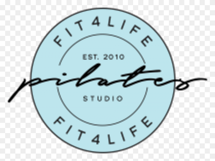 960x701 Fit 4 Life Pilates Logo Circle, Texto, Reloj Analógico, Reloj Hd Png