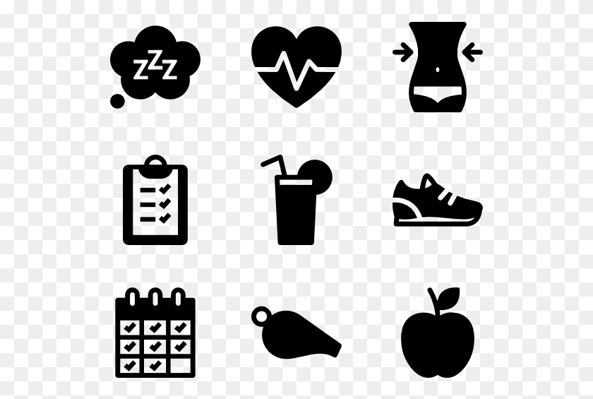 529x505 Fitness And Healthy Lifestyle Video Icon Vector, Gray, World Of Warcraft HD PNG Download