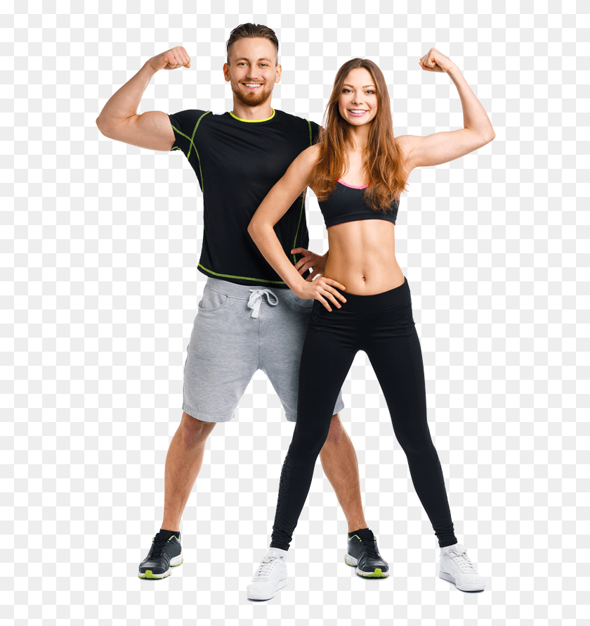 572x830 Fitness Couple, Clothing, Apparel, Person HD PNG Download