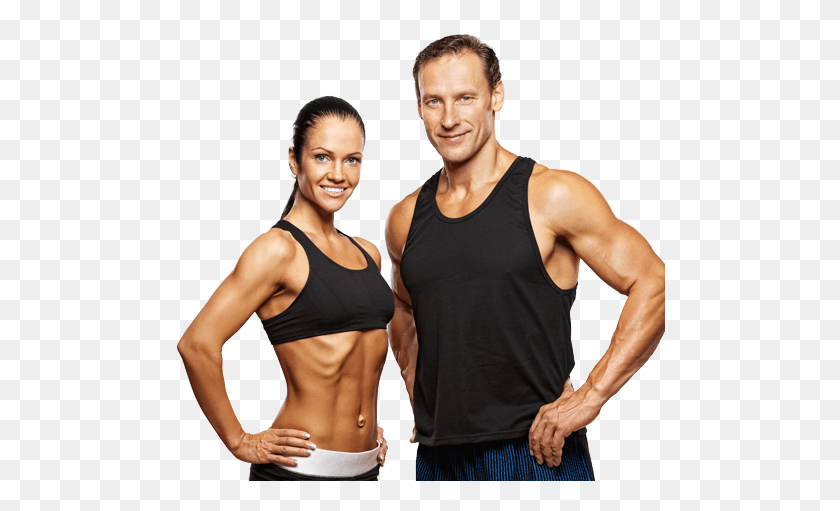 490x451 Fitness Couple Fitness, Person, Human, Working Out HD PNG Download