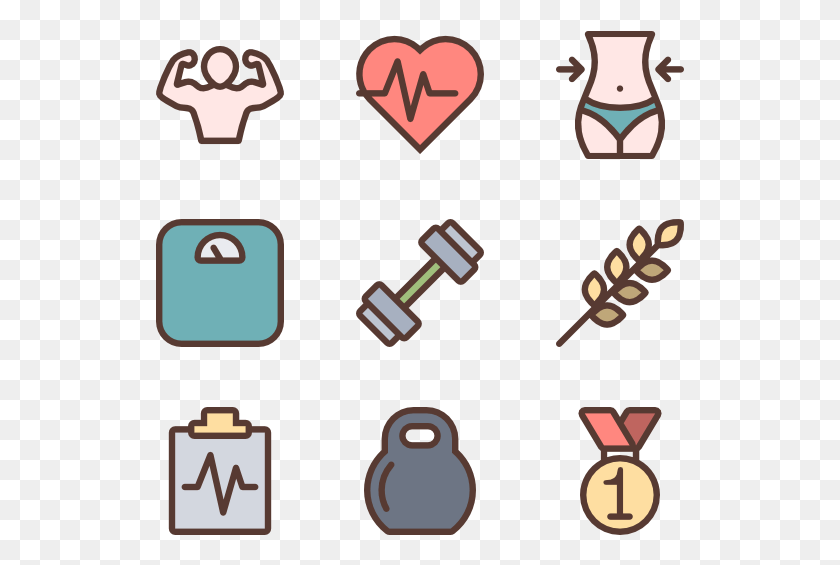529x505 Fitness Icons Fitness Colourful Icon, Label, Text, Alphabet HD PNG Download