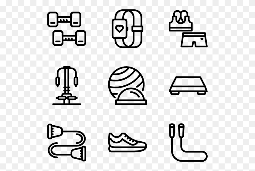 529x505 Fitness Line Craft Wedding Icons, Gray, World Of Warcraft HD PNG Download