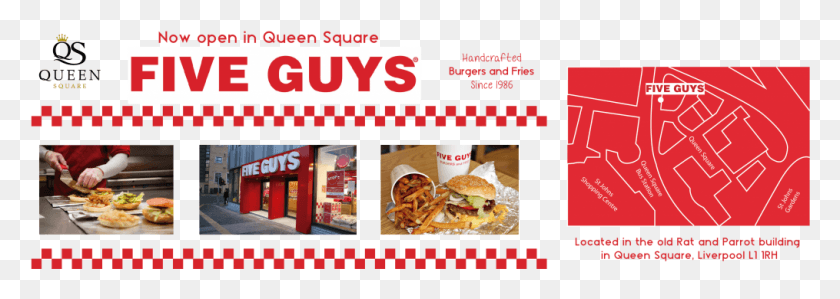 1015x312 Five Guys, Advertisement, Poster, Flyer HD PNG Download