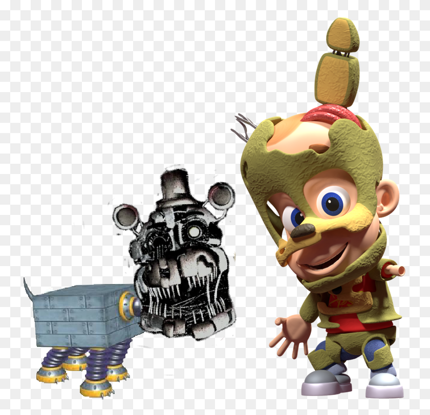 750x751 Five Night At Treasure Island Characters, Astronaut, Robot, Toy HD PNG Download