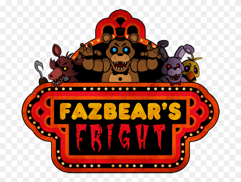 693x575 Пять Ночей У Freddy39S Fazbear39S Fright Logo Автор Kaizerin Fazbear39S Fright Logo, Pac Man Hd Png Скачать