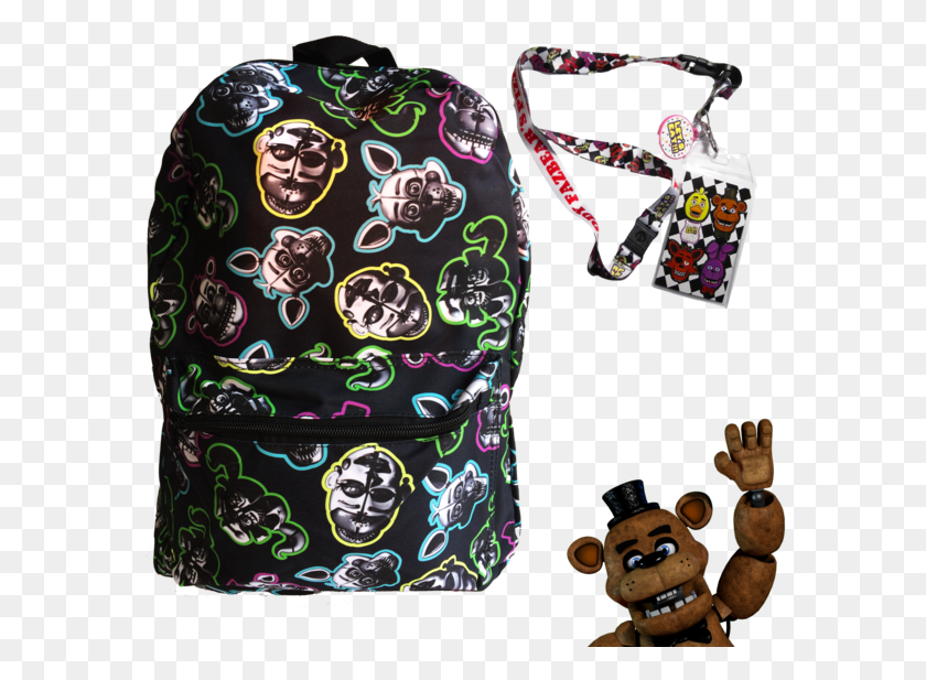 586x557 Five Nights At Freddy39s Sister Location Backpack Hangers, Purse, Handbag, Bag HD PNG Download