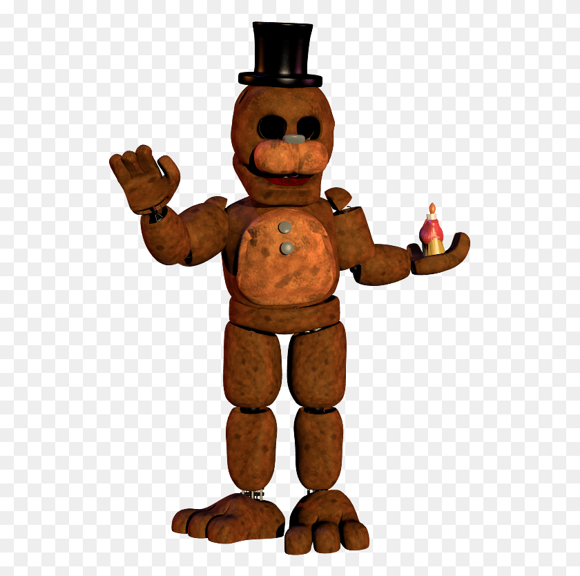525x774 Five Nights At Freddy39S Unwithered Freddy Coolioart, Игрушка, Фигурка Hd Png Скачать