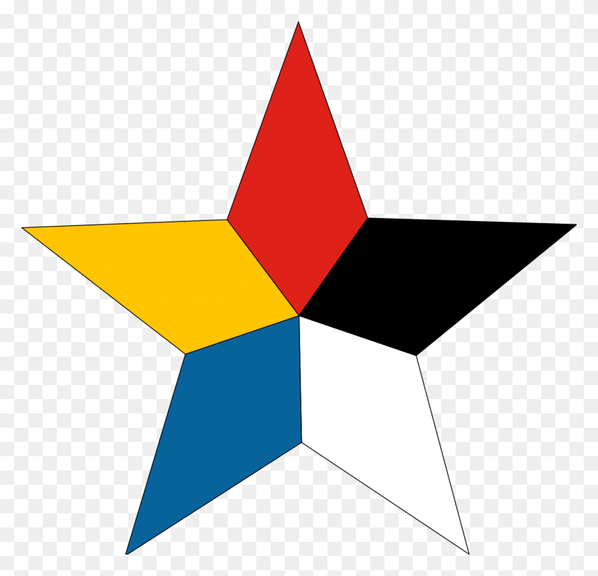 1200x1152 Five Races Under One Union Star Beiyang Star, Symbol, Star Symbol HD PNG Download