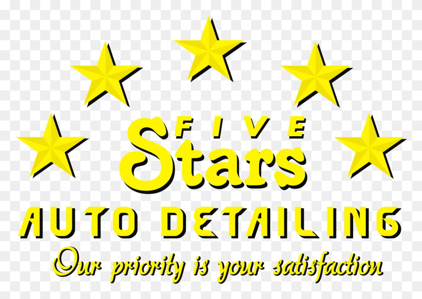 1342x921 Five Stars Auto Detailing Etoile, Symbol, Star Symbol, Text HD PNG Download