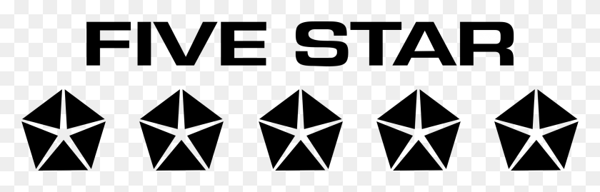 2400x646 Логотип Пять Звезд Прозрачный Логотип Пять Звезд Крайслер, Серый, Мир Варкрафта Png Скачать
