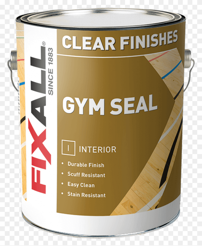 1037x1280 Fixall Interior Clear Gym Seal Gloss Paint, Олово, Банка, Бутылка Hd Png Скачать