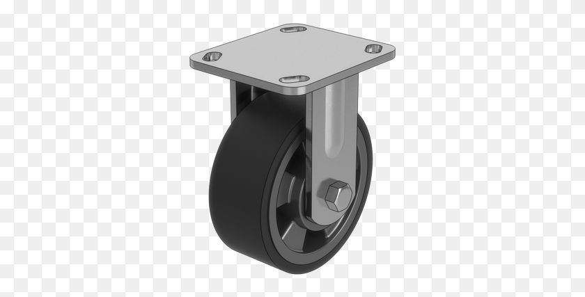 303x367 Fixed Caster Wheel 260kg Capacity Circle, Machine, Alloy Wheel, Spoke HD PNG Download