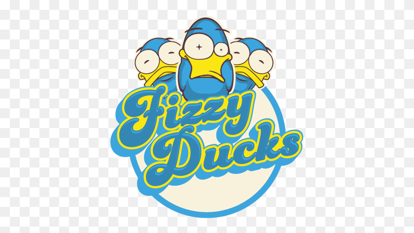 393x413 Fizzy Ducks Logo, Text, Word, Advertisement HD PNG Download