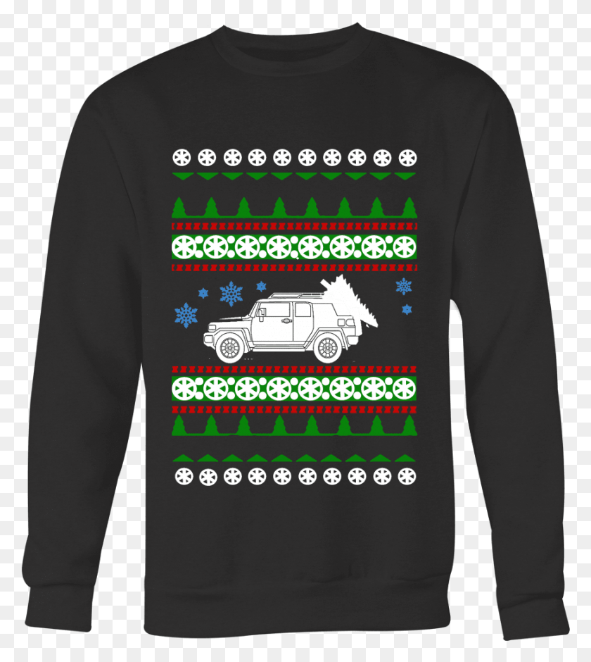 867x979 Fj Cruiser Christmas Sweater Alfa Romeo Christmas Sweater, Sleeve, Clothing, Apparel HD PNG Download