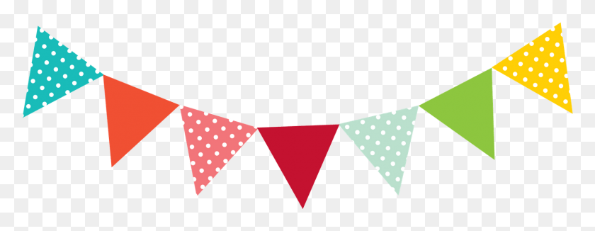 1517x518 Flag Banner Clip Art Theveliger Bunting Clipart, Texture, Polka Dot, Clothing HD PNG Download