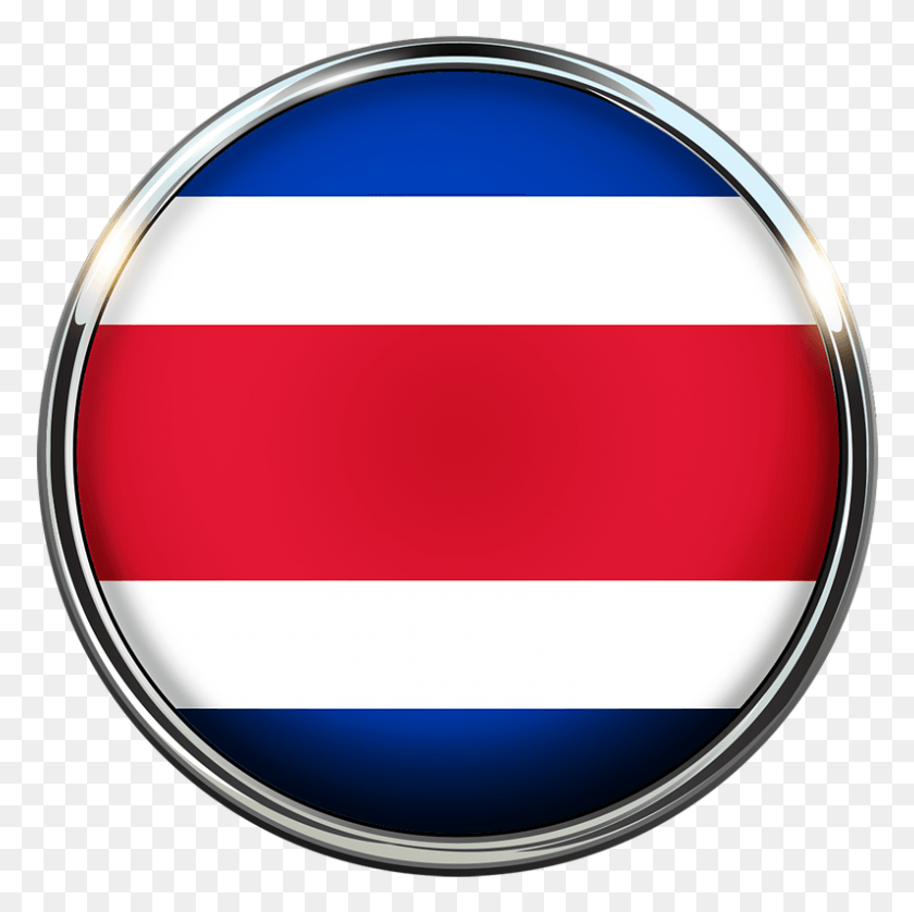 795x793 Flag Circle Costa Rica Image Lazos Dela Bandera De Costa Rica, Symbol, Logo, Trademark HD PNG Download
