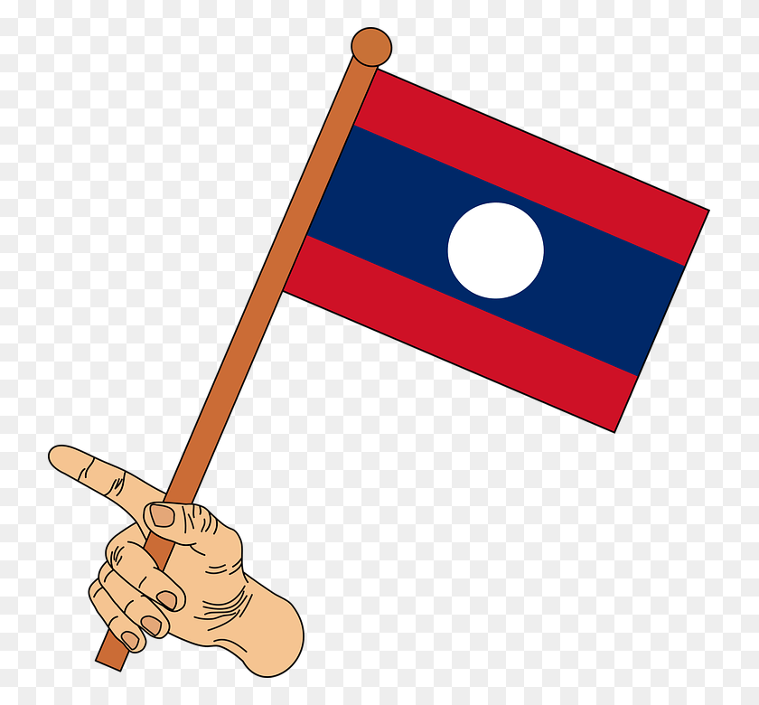 733x720 Flag Flag Of Laos Laos The Lao Flag Graphics, Symbol, Text, Axe HD PNG Download