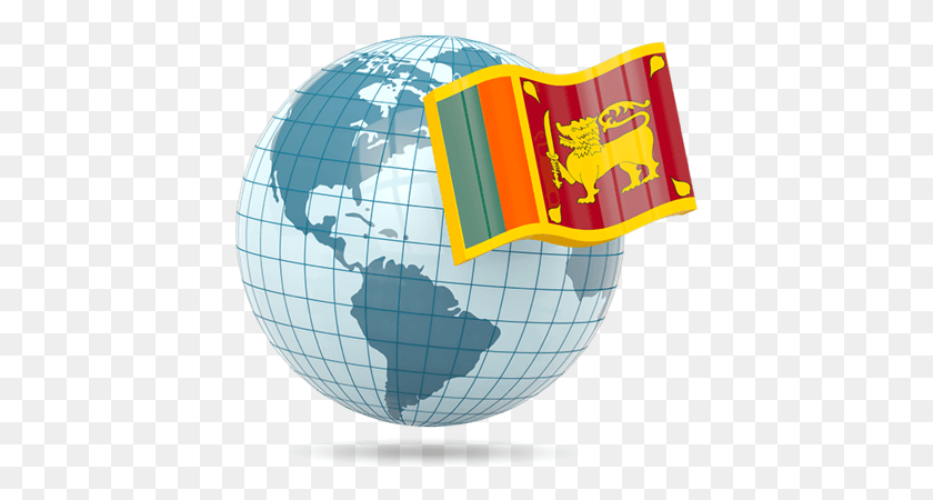 419x390 Flag Icon Of Sri Lanka At Format Emblem Of Sri Lanka, Balloon, Ball, Outer Space HD PNG Download