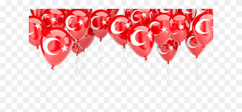 641x331 Флаг Турции В Формате Байрак, Воздушный Шар, Мяч, Сердце Png Скачать