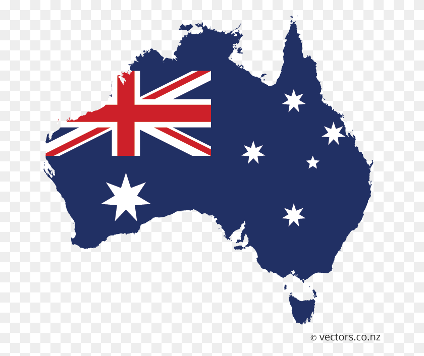 669x646 Flag Images Group Australia Flag Map Vector, Symbol, Star Symbol, Lighting HD PNG Download