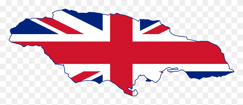 2007x782 Flag Map Of British Jamaica British, Logo, Symbol, Trademark HD PNG Download