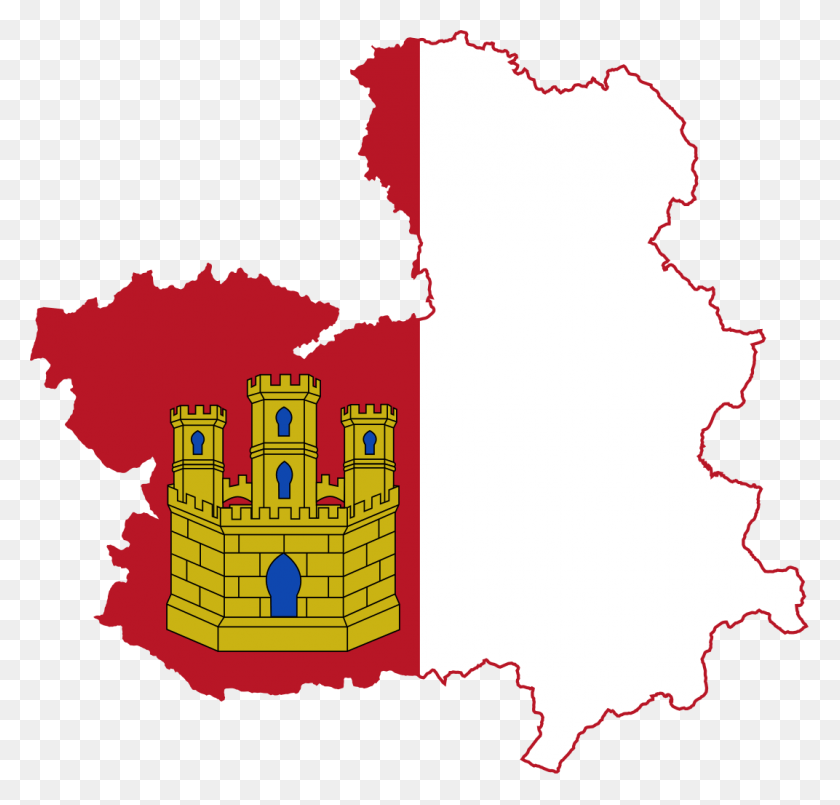 1072x1024 Flag Map Of Castile La Mancha Castilla La Mancha Borders, Graphics, Person HD PNG Download