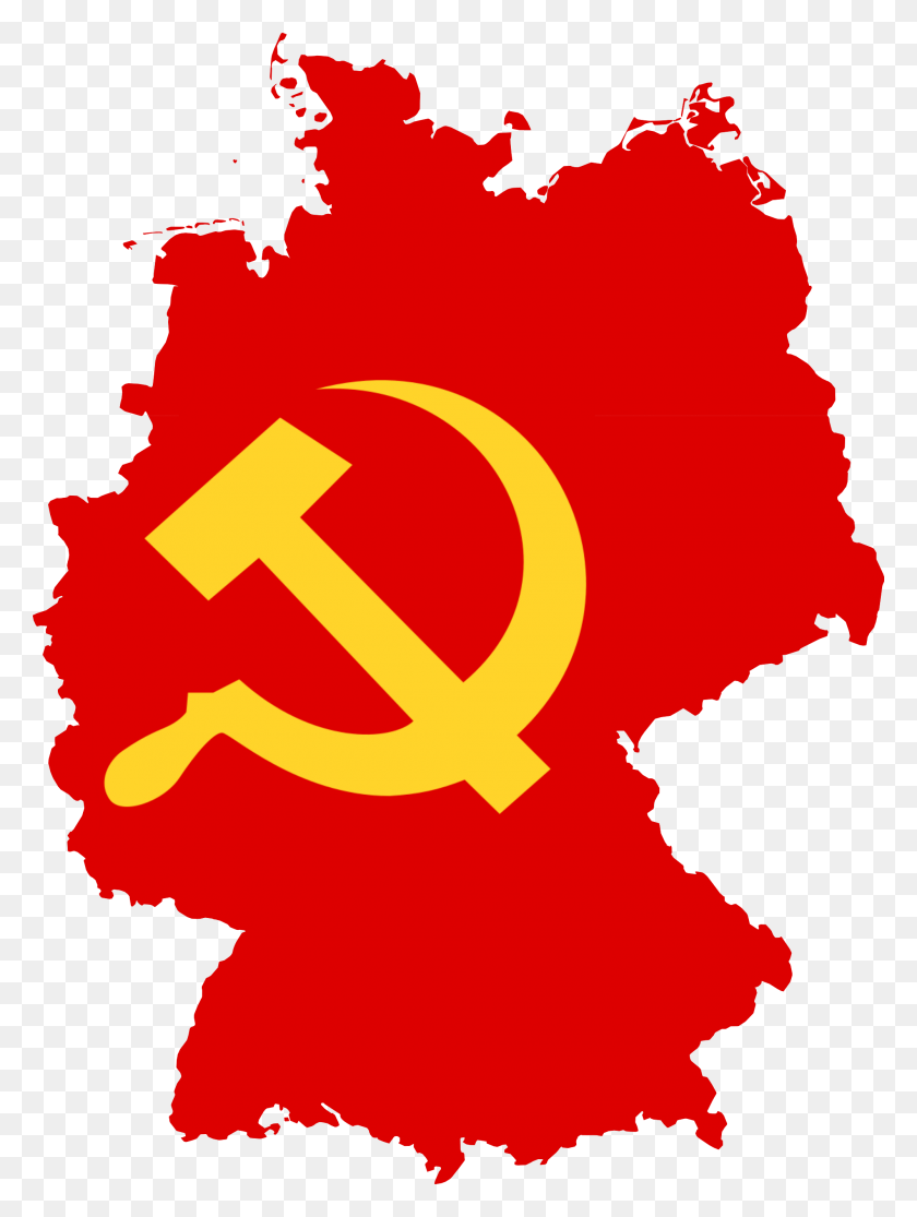 2000x2707 Flag Map Of Germany Communist Germany Flag Map, Text, Poster, Advertisement HD PNG Download