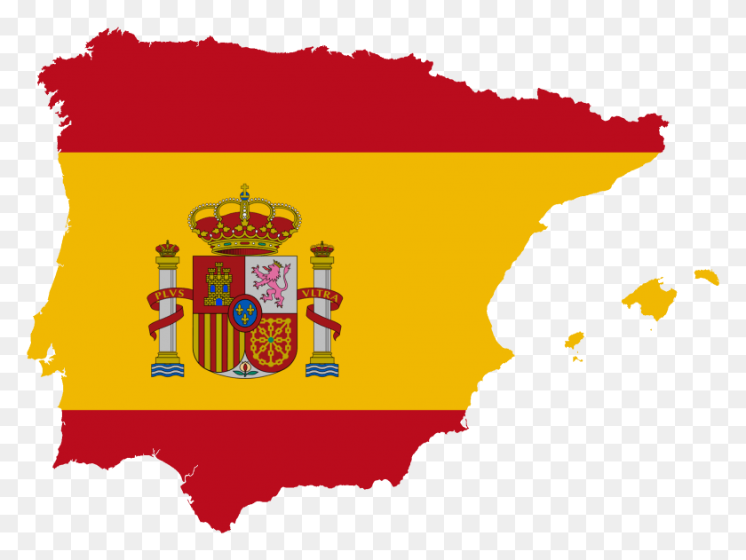 1876x1375 Flag Map Of Greater Spain Spain Flag, Poster, Advertisement, Logo HD PNG Download